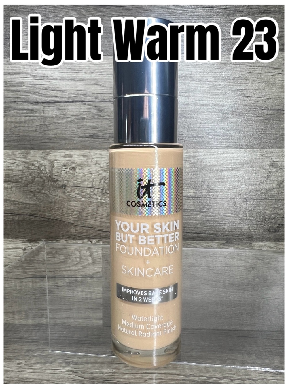 IT Cosmetics Your Skin But Better Foundation + Skincare Light Warm 23